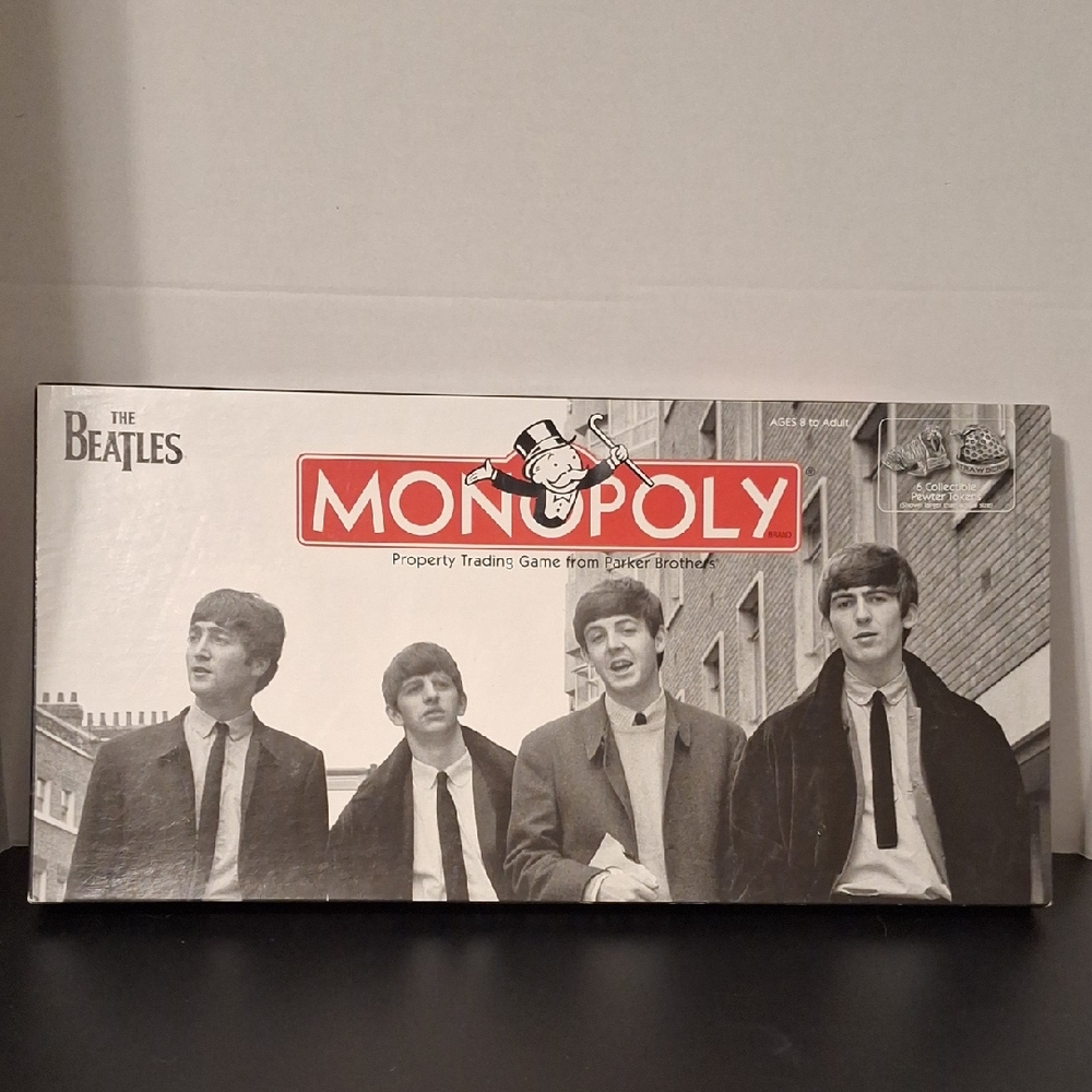 Monopoly The Beatles Collectors Edition Board Game - Black and White